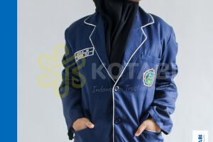 konveksi jas almamater biru