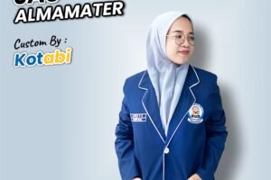 jas almamater warna biru dongker