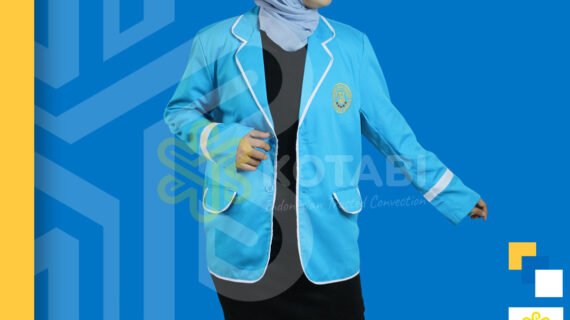 Konveksi Jas Almamater Warna Biru Muda di Jakarta