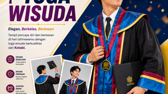 Pembuatan Toga Wisuda Pria